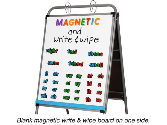 Flex-Space Double-Sided Mobile Teaching Easel - US 8092