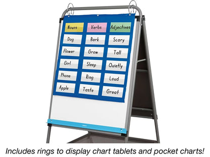 Flex-Space Double-Sided Mobile Teaching Easel - US 8092