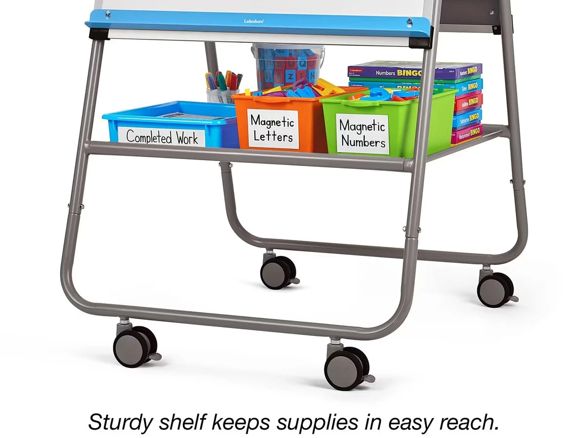 Flex-Space Double-Sided Mobile Teaching Easel - US 8092