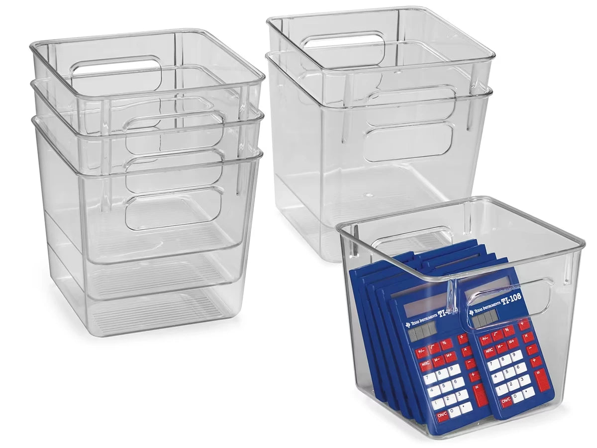 Easy-Tote Clear-View Bins - Set of 6 - US 9631