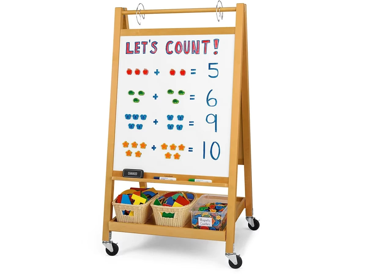Hardwood Mobile Teaching Easel - US 3316