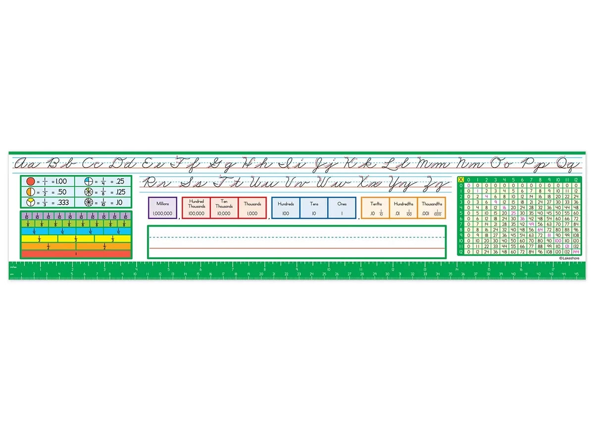 Lakeshore Traditional Cursive Reference Nameplates - Gr. 3-5 - US 5134