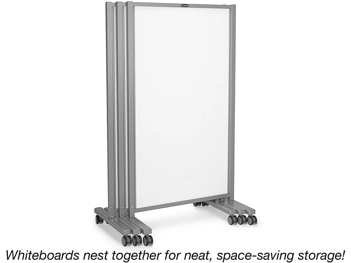 Flex-Space Mobile Magnetic Double-Sided Whiteboard - US 3963