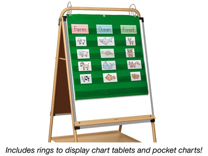 Heavy-Duty Mobile Teaching Easel - US 7659