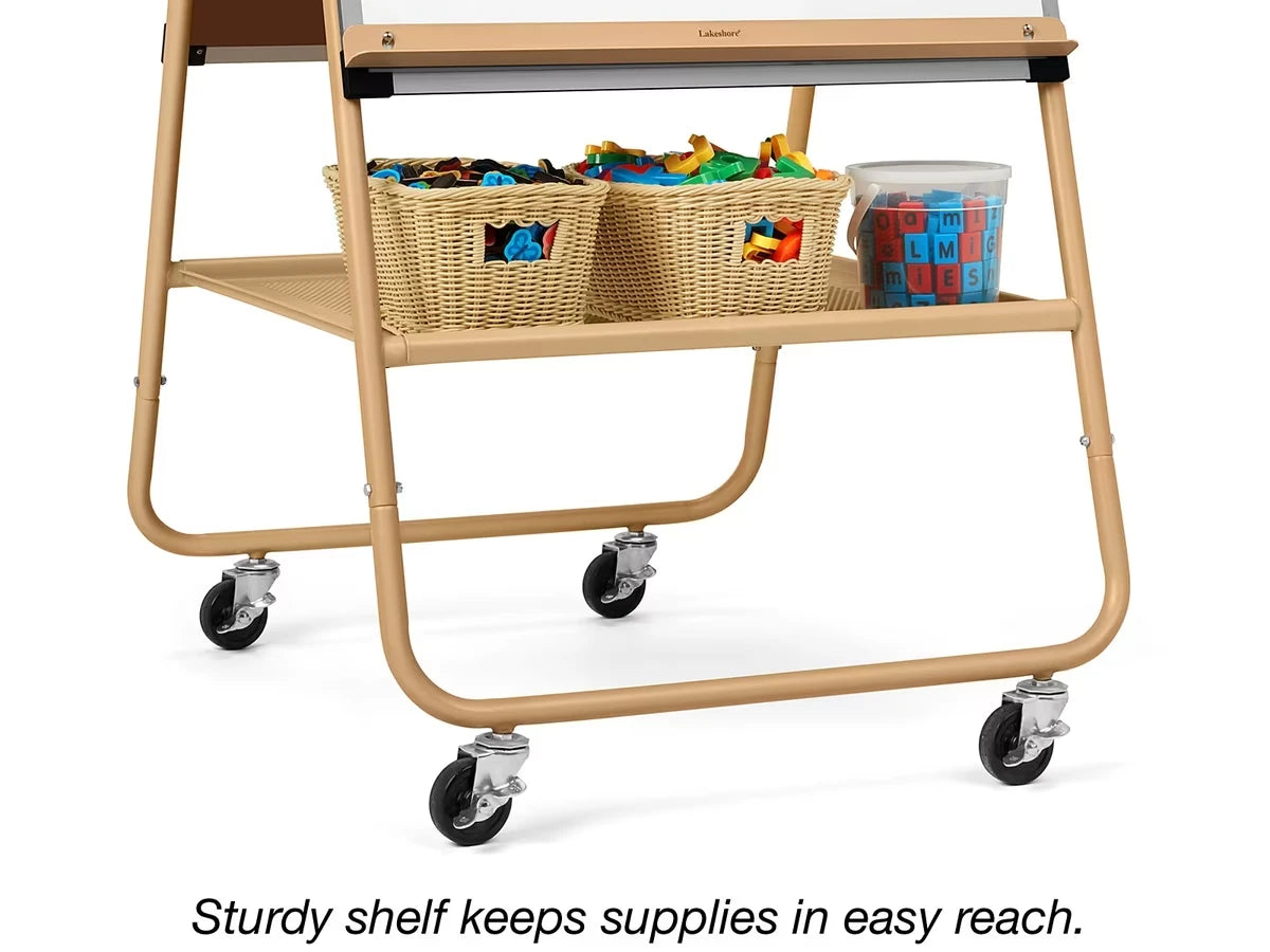 Heavy-Duty Mobile Teaching Easel - US 7659