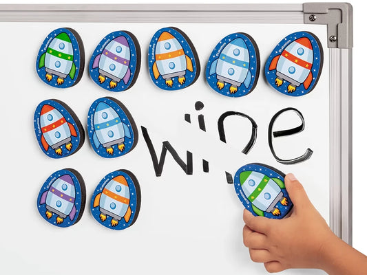 Magnetic Write & Wipe Erasers - Set of 10 - US 6321