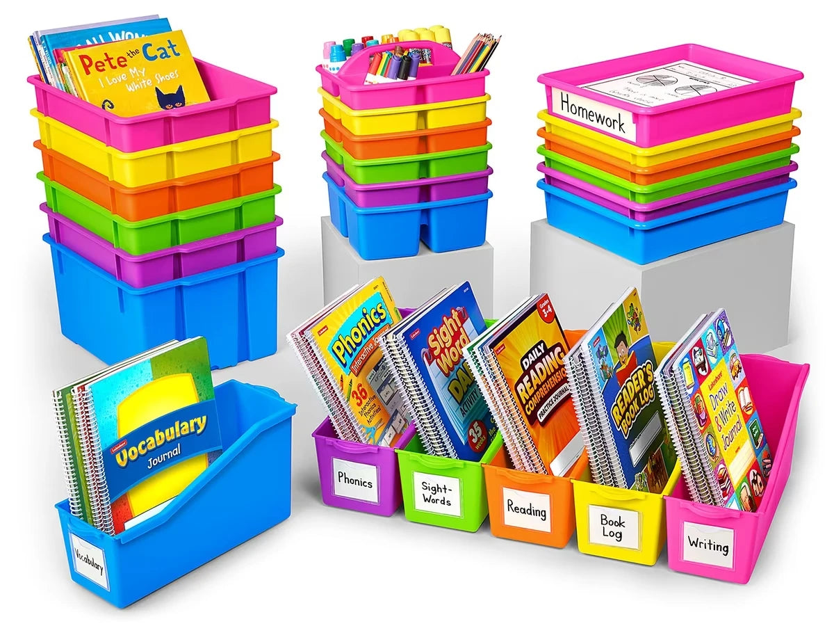 Neon Classroom Storage Bin Bundle - US 4491