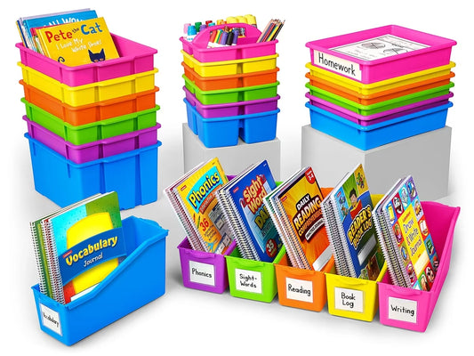 Neon Classroom Storage Bin Bundle - US 4491