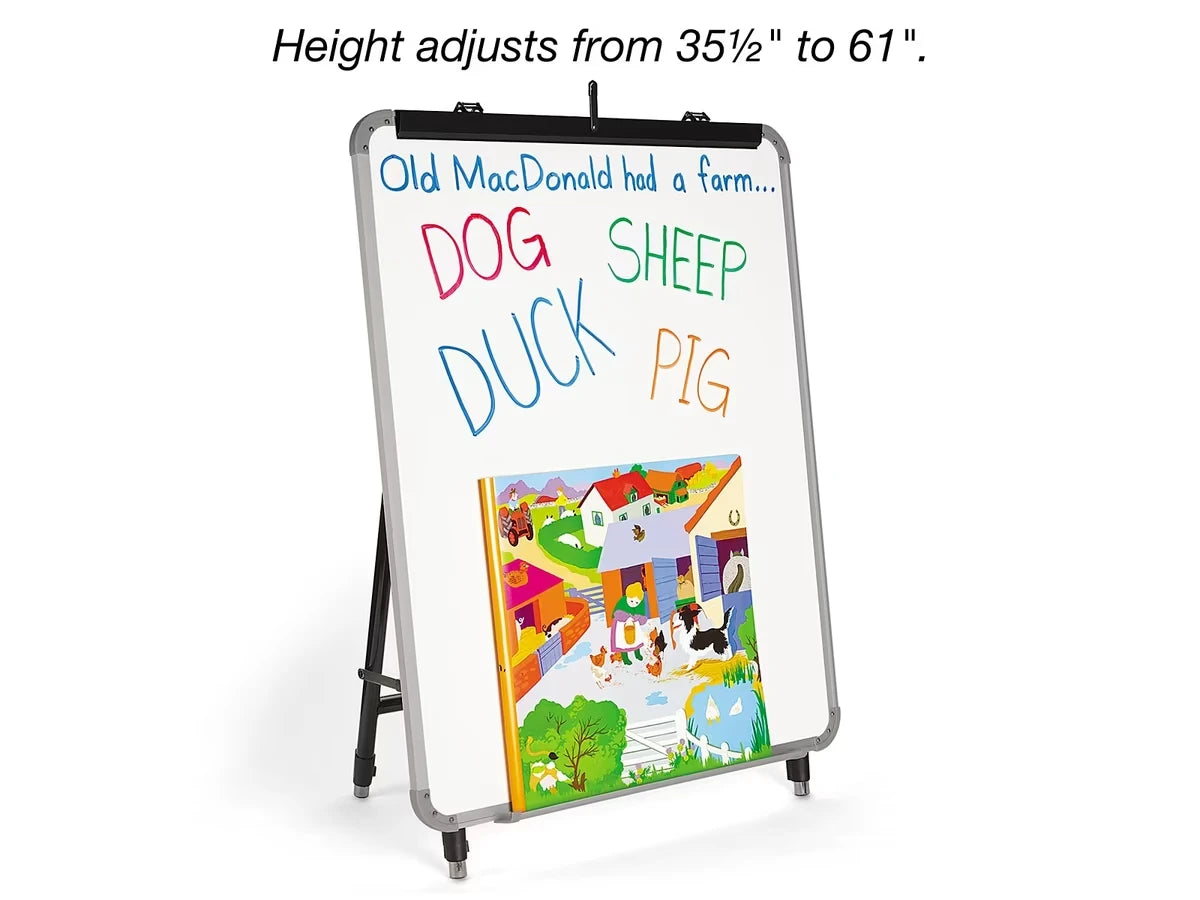 Magnetic Write & Wipe Adjustable Easel - US 9611