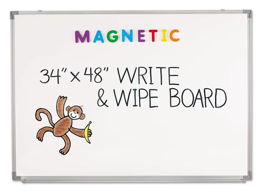 Magnetic Write & Wipe Board - 34" x 48" - US 5833