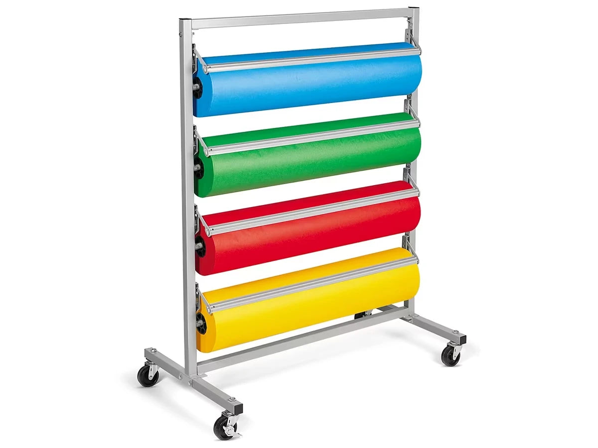 Portable Butcher Paper 4-Roll Holder/Cutter Floor Rack - US 3829