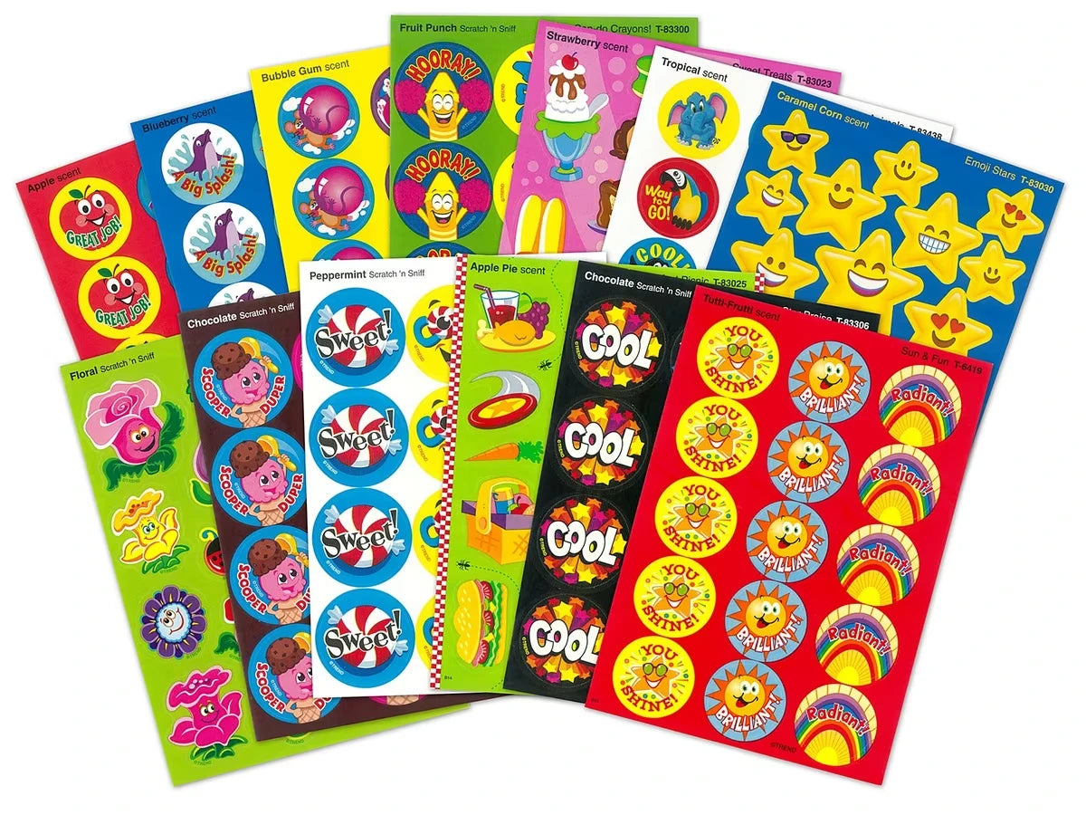 Sweet-Scented Motivational Stickers - Variety Pack - US 9646