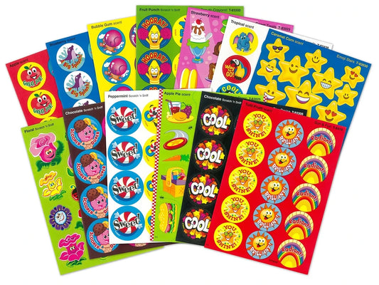 Sweet-Scented Motivational Stickers - Variety Pack - US 9646