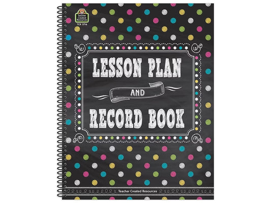 Chalkboard Brights Lesson Plan & Record Book - US 6914