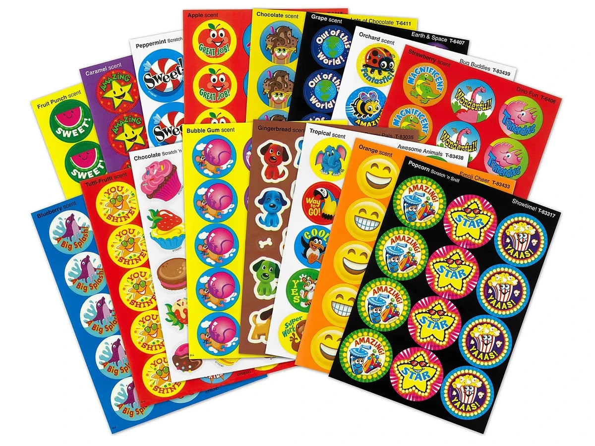 Kid’s Choice Scented Motivational Stickers - Variety Pack - US 6497