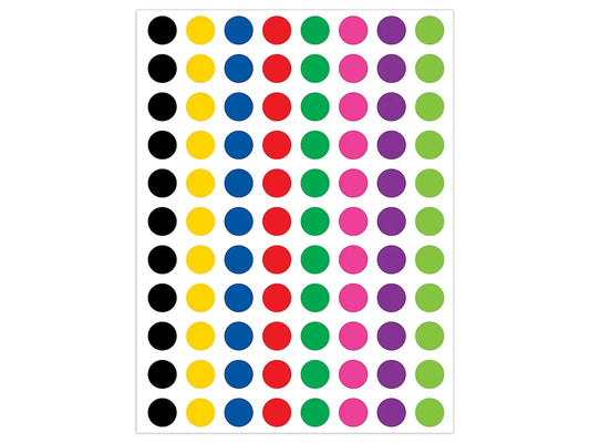 Colorful Circle Mini Stickers - US 7254