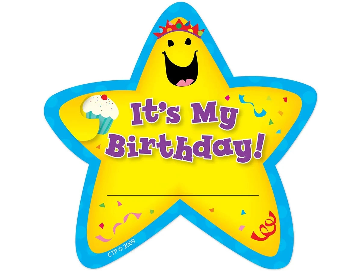 Star Birthday Badges - US 1655