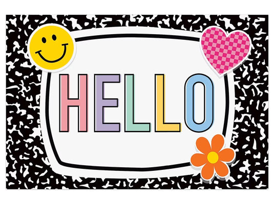 Cool for School Hello Postcards - US 3378