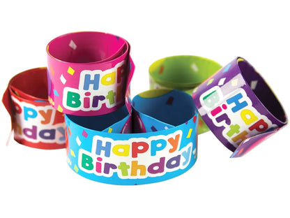 Birthday Slap Bracelets - US 9734