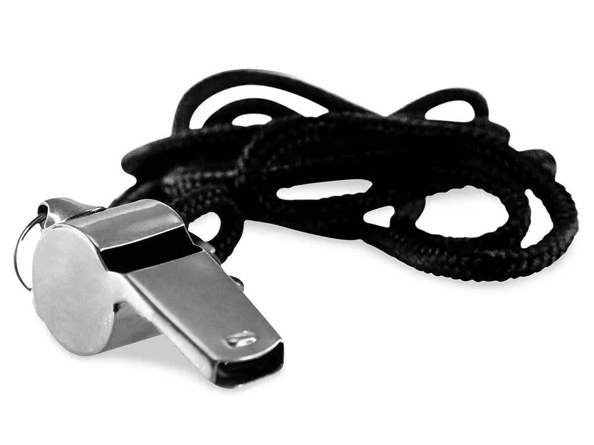 Metal Whistle & Lanyard - US 9282
