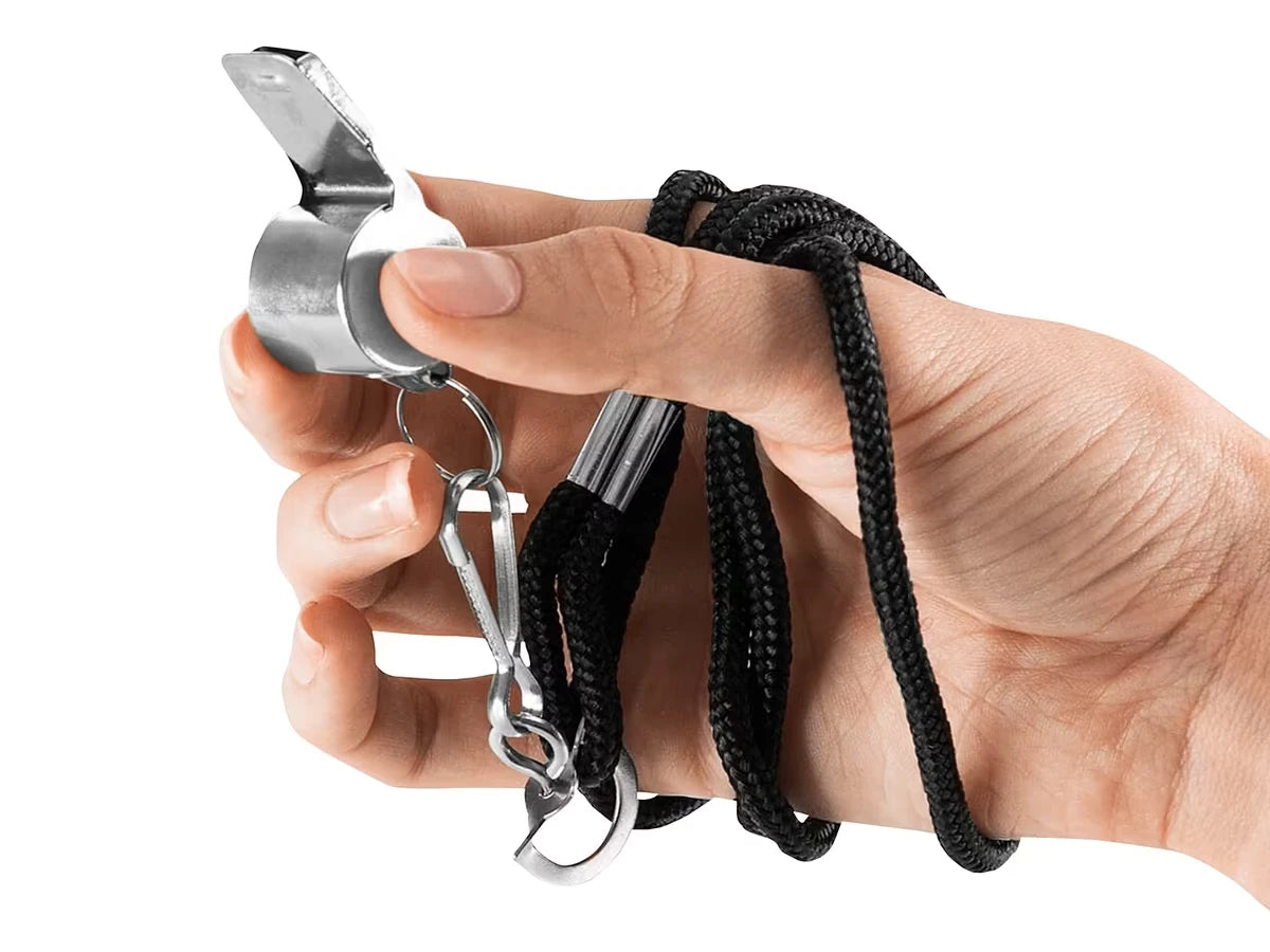 Metal Whistle & Lanyard - US 9282