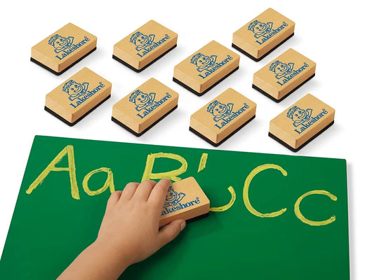 Chalk Lapboard Erasers - Set of 10 - US 9288