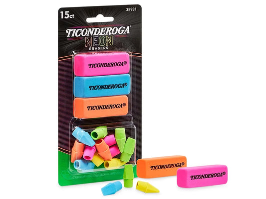 Ticonderoga® Neon Erasers - US 2408