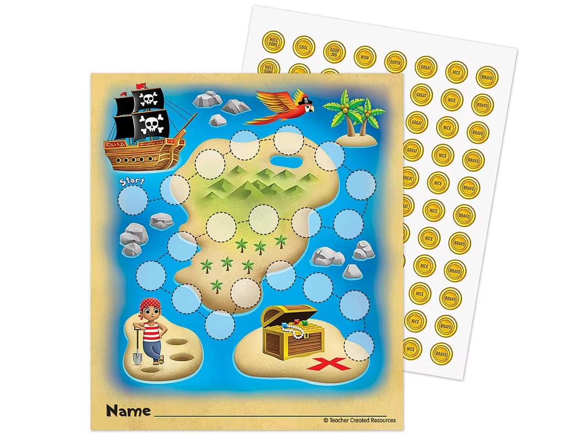 Treasure Hunt Reward Trackers and Stickers - US 2975