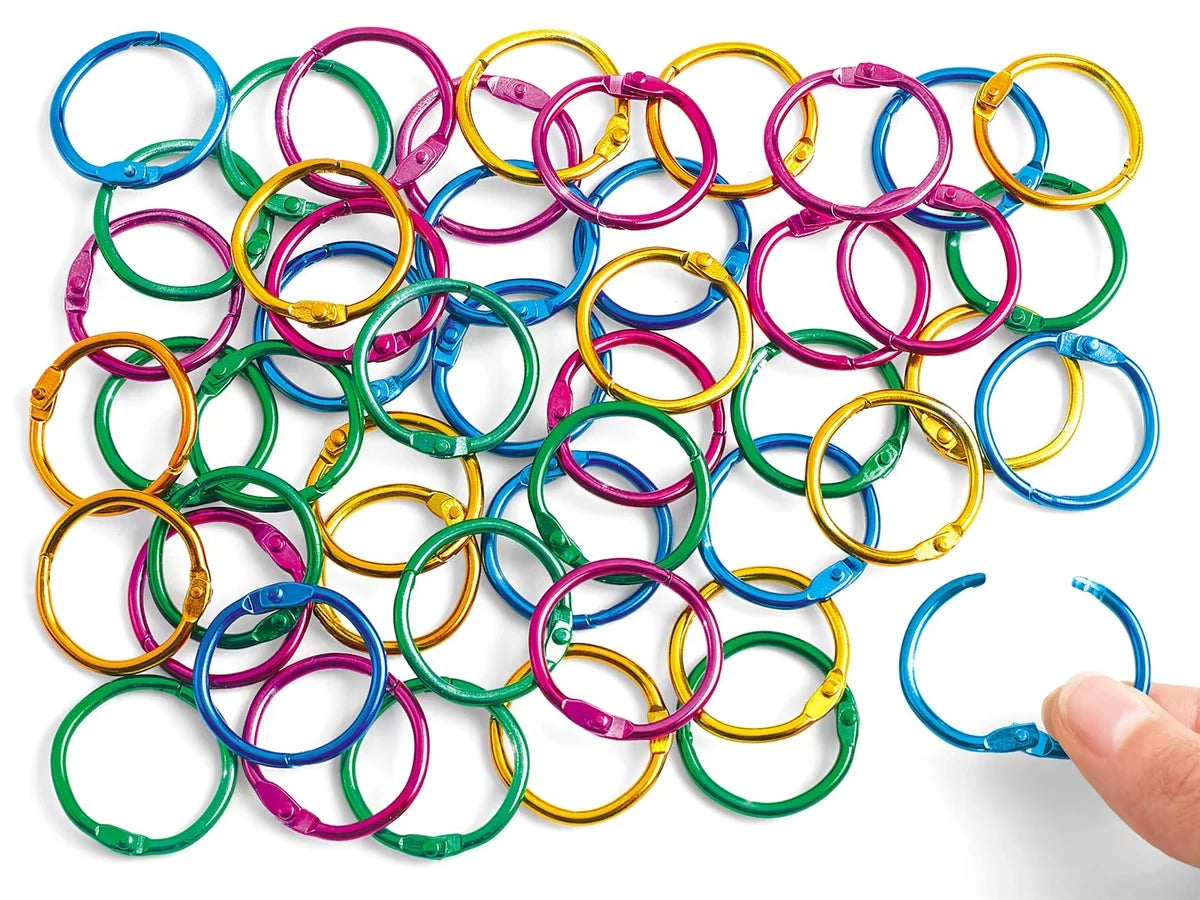 Colorful Book Rings - Set of 50 - US 2687