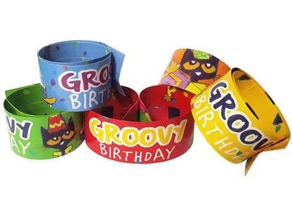 Pete the Cat® Birthday Slap Bracelets - US 3228