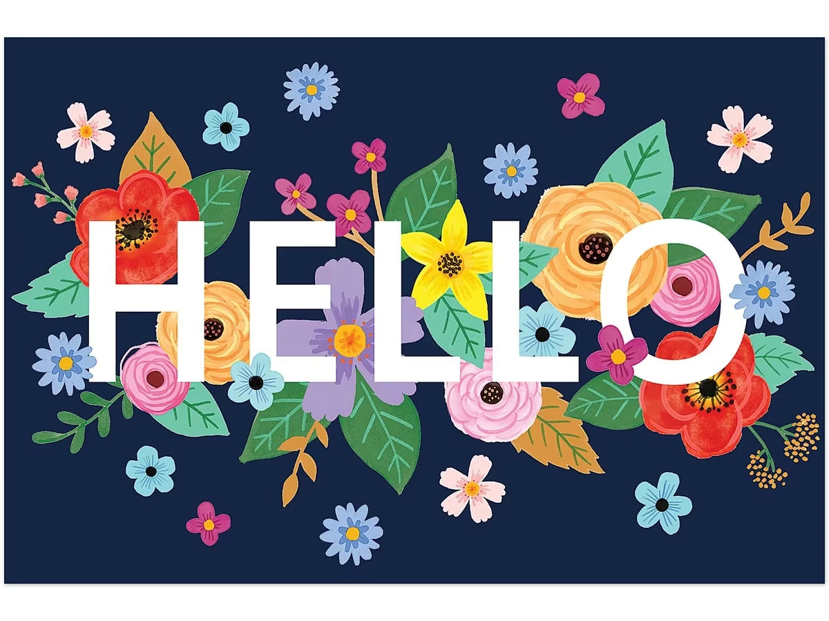 Wildflowers Hello Postcards - US 3545