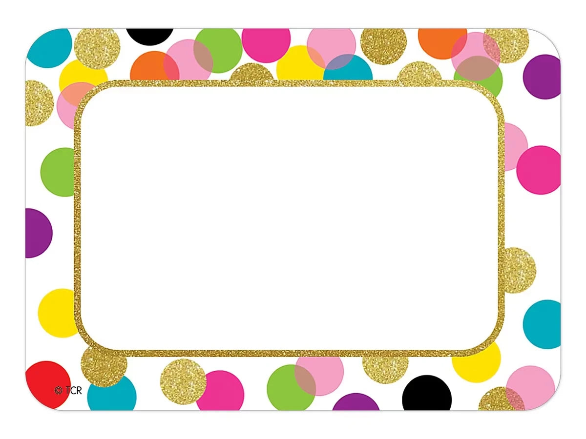 Confetti Name Tags - US 5514
