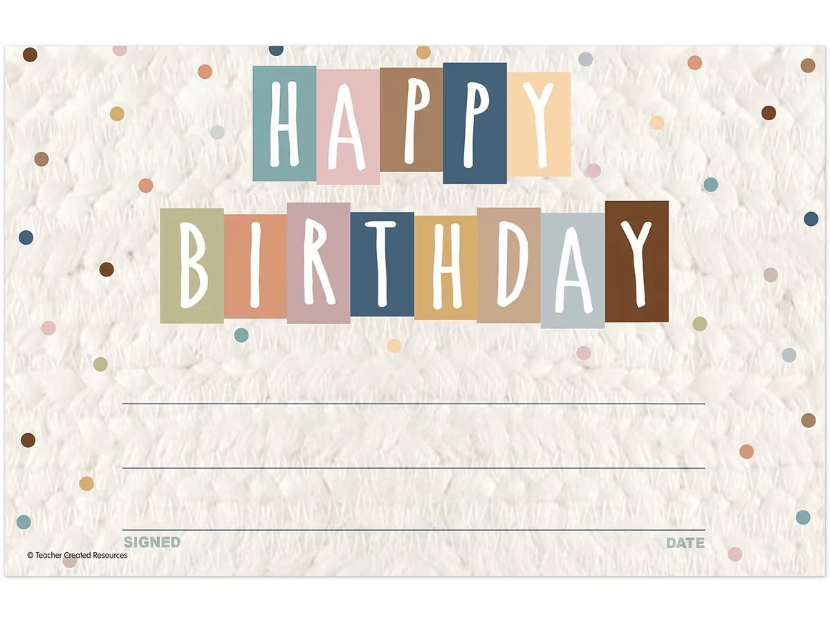 Everyone Is Welcome Birthday Certificates - US 9277
