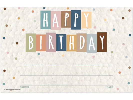 Everyone Is Welcome Birthday Certificates - US 9277