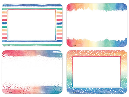 Watercolor Name Tags - Variety Pack - US 5451