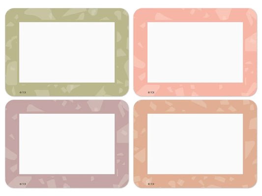 Terrazzo Tones Name Tags - Variety Pack - US 9785
