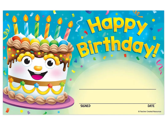 Birthday Cake Certificates - US 4333