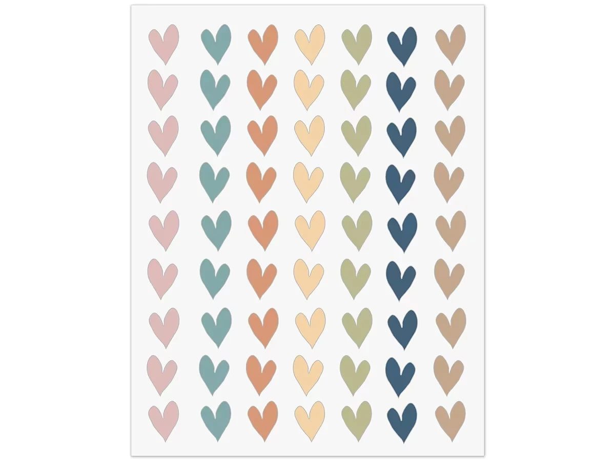 Everyone Is Welcome Heart Mini Stickers - US 3230