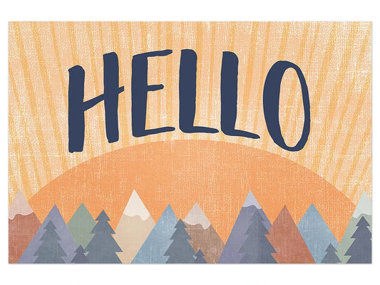 Moving Mountains Hello Postcards - US 8937
