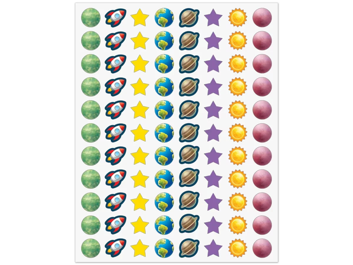 Outer Space Crew Mini Stickers - US 4340