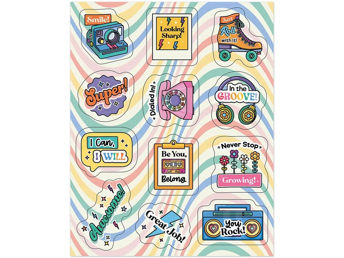 Retro Remix Motivational Stickers - US 9557