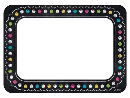 Chalkboard Brights Name Tags - US 5428