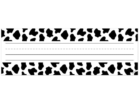Farm Friends Cow Print Nameplates - US 6495