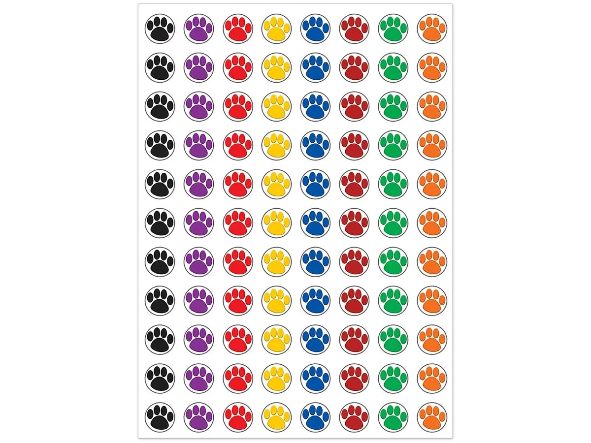 Paw Print Mini Stickers - US 4810