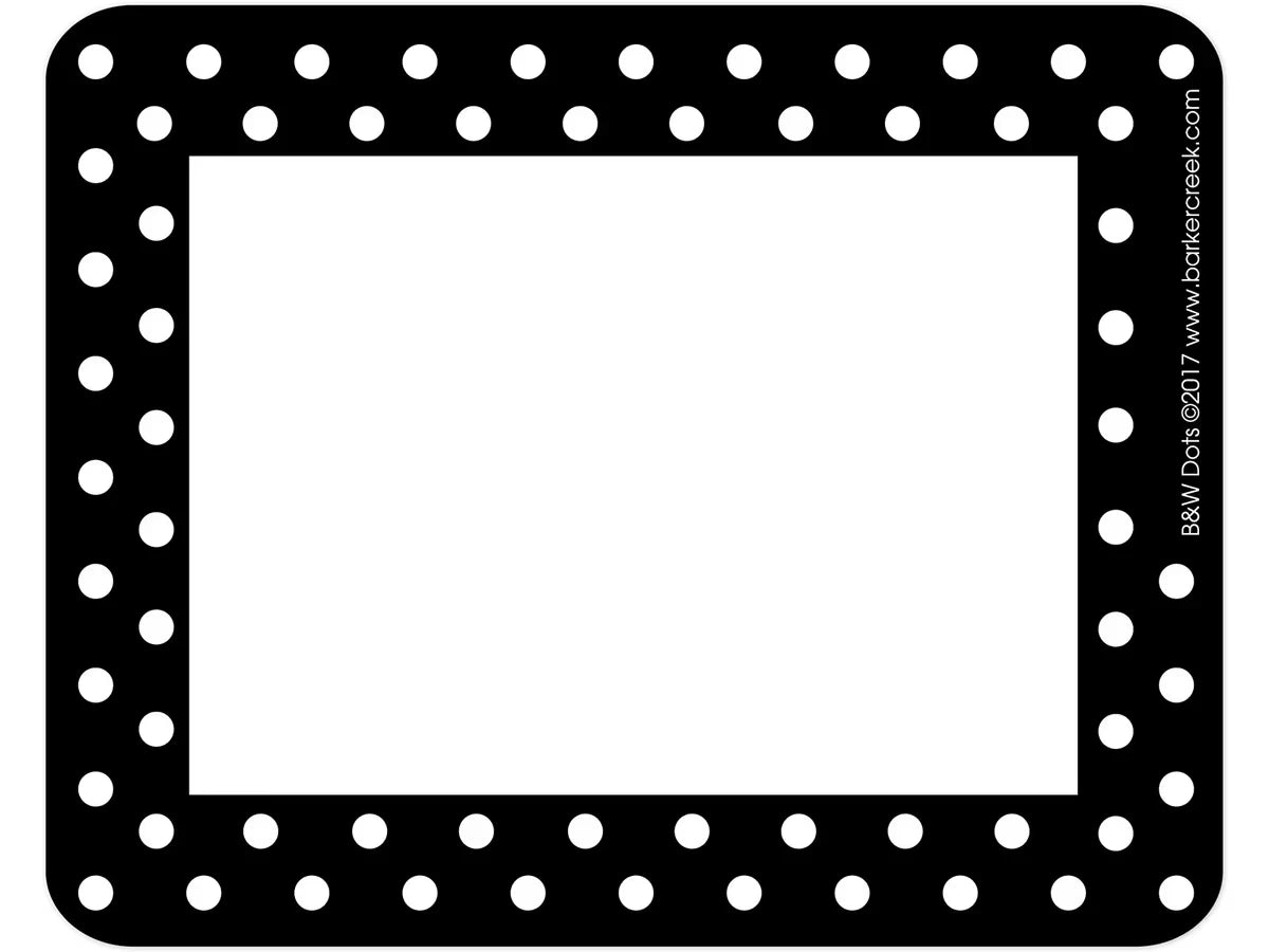 Black Polka Dot Name Tags - US 6511