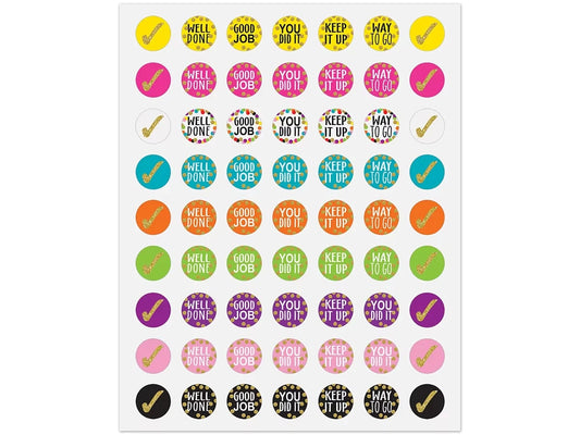 Confetti Motivational Mini Stickers - US 1365