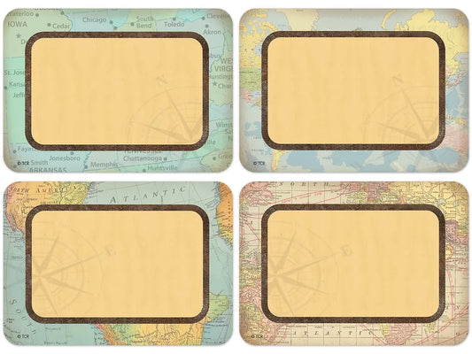 Travel the Map! Name Tags - Variety Pack - US 5482