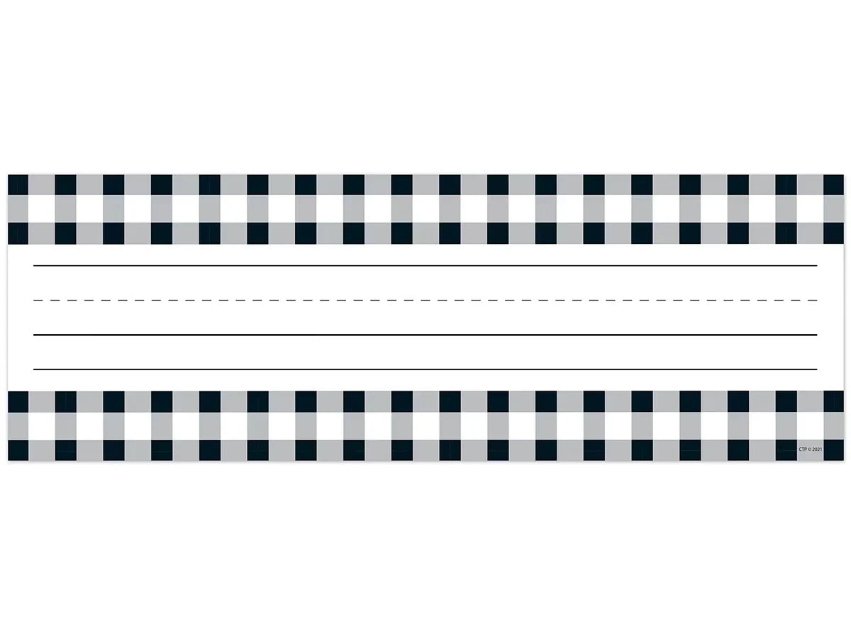 Black & White Buffalo Checkered Nameplates - US 3269