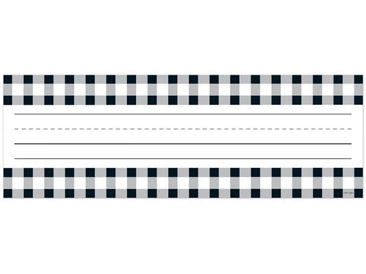 Black & White Buffalo Checkered Nameplates - US 3269