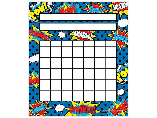 Superhero Mini Incentive Charts - US 8346